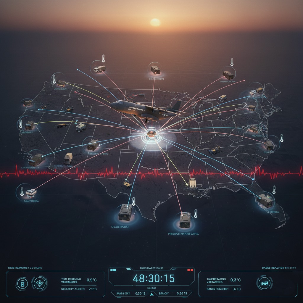 Needed to streamline the delivery of sensitive equipment to multiple bases across the country under a tight deadline.